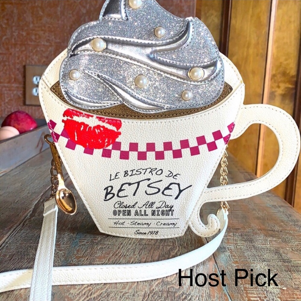 Betsey Johnson Brewed Awakening Crossbody Purse